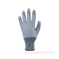 Hespax pu beschichtete HPPE -Maschinist geschnittene resistente Handschuhe